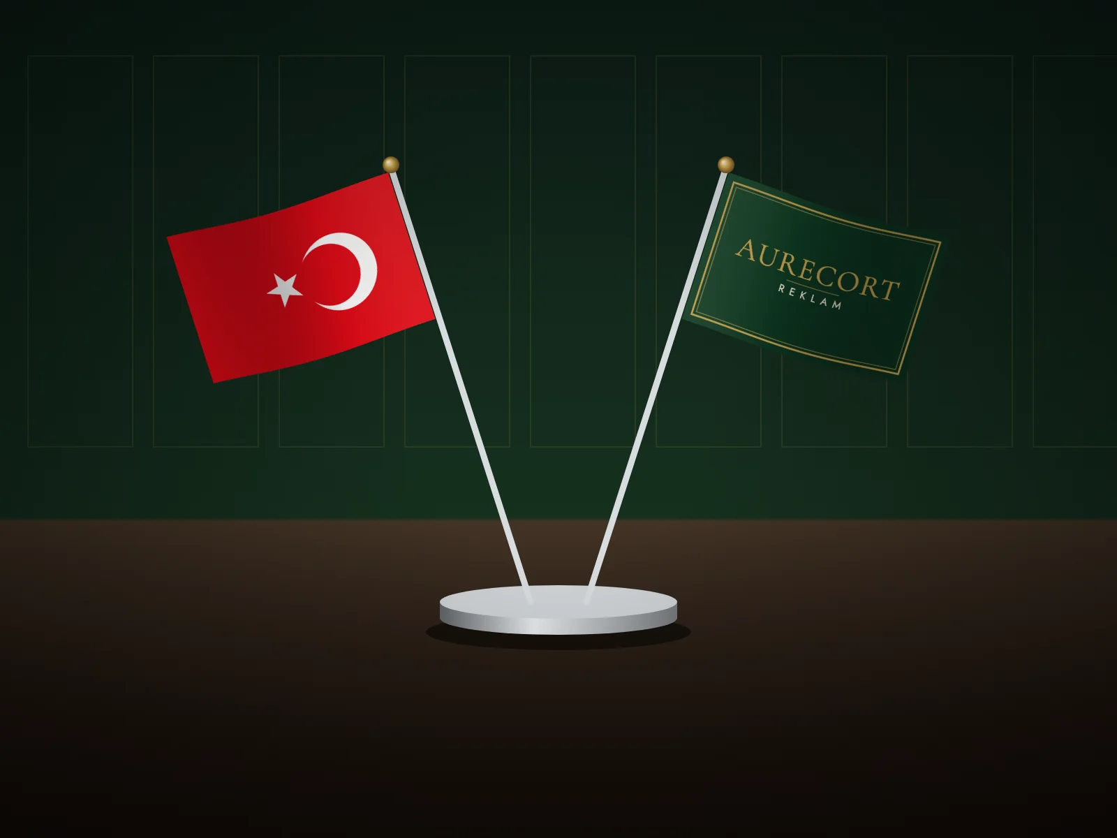 Bayrak ve flama — Masa bayrağı